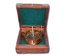 Sundial with Wood Box