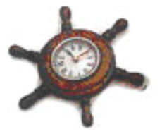 Wood Wheel Clock
