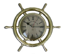 Brass Wheel Clock