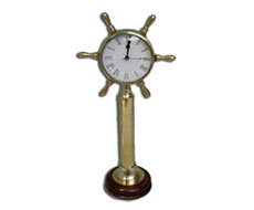 Brass Wheel Stand Clock