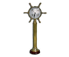 Brass Stand World Time Clock