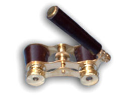 Leather Handle Brass Binoculars