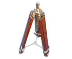 Wood Brass Lamp Stand