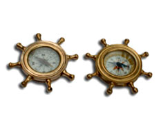 Paper Weight Wheel Compass Set of Two Pcs