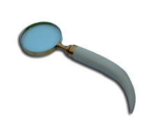 White Handle Magnifier