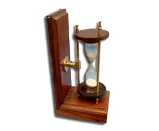 Book End Sand Glass Timer