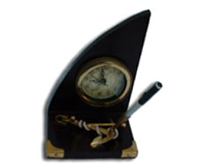 Pen Holder Table Clock with Anchor