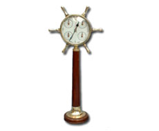 Brass Wheel World Time With Stand