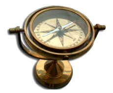 Brass Gimbled Compass
