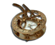 Round Sundial Compass