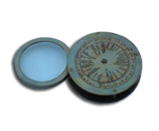 Paperweight Reading Glass with World Time