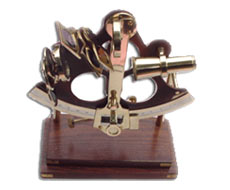 Tabletop Nautical Sextant with Stand
